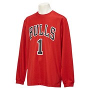 BBW45 AH3820 [NBA プレーヤー 長袖Tシャツ メンズ Sサイズ レッド]