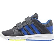 B23978 200 [スニーカー キッズ BTSクラス 4 ベルクロ K ジュニア用 20.0cm ダークグレー/ブルー/ソーラーイエロー]