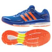 B33383 265 [ランニングシューズ Snova Glide boost 2 (エスノバ グライド ブースト 2) メンズ 26.5cm ブルー/ソーラーオレンジ/カレッジロイヤル]