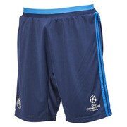 JXH91 S88985 [2015-16 レアル・マドリード UCL トレーニングショーツ メンズ Sサイズ ナイトインディゴ/ブライトブルー/ホワイト]