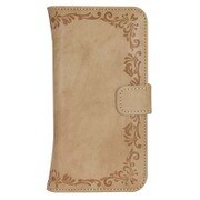 M-17WH [スマートフォン 汎用ブックタイプケース アンティーク ベージュ]