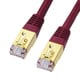 CAT7準拠 LANケーブル 単線 10m ワインレッド KB-T7-10WRN