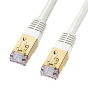 LANケーブル 20m CAT7 ホワイト 二重シールド 金メッキシールドプラグ より線 ScTP ストレート結線 RJ45 KB-T7-20WN