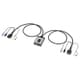 KVMスイッチ DVI/USB パソコン切替器 2台のパソコンで1台のモニターを共有 ディスプレイエミュレーション機能 Windows/Mac対応 ケーブル一体型 SW-KVM2DUN