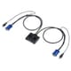 KVMスイッチ VGA/USB パソコン切替器 2台のパソコンで1台のモニターを共有 ケーブル一体型 Windows/Mac対応 SW-KVM2UUN