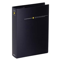 ビュートプラス 2Lサイズ 80枚収納 ブラック ABP-2L80BK
