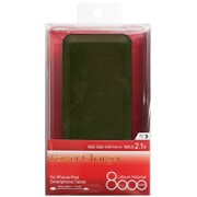 リチウム充電器 8000mAh ブラック ILU80A-CSK