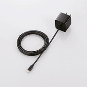 LightningAC充電器 2.4A出力 CUBE型 ケーブル一体 1.5m ブラック LPA-ACLEC150BK