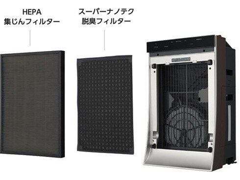 H274\" Panasonic 加湿空気清浄機 F-VXL90 木目調 ブラウン ヨドバシ.com - パナソニック Panasonic 加湿空気清浄機