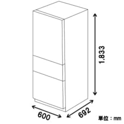 ヨドバシ.com - 東芝 TOSHIBA 片開きタイプ 冷凍冷蔵庫（410L・左開き） 5ドア クリアシェルホワイト GR-J43GXVL(ZW)  通販【全品無料配達】