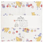 DSN-TY-219 [ディズニー かや生地ふきん 奈良の蚊帳生地 りんごとプーさん]