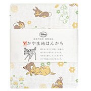 DSN-TY-320 [ディズニー かや生地ハンカチ 奈良の蚊帳生地 なかよしバンビ]