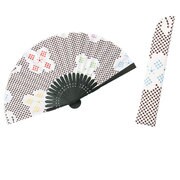 TS-509-S [和布華 扇子 ドット花 袋セット箱入]