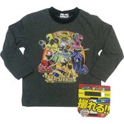 2306743 [手裏剣戦隊ニンニンジャー AR 長袖Ｔシャツ 杢チャコール 110cm]