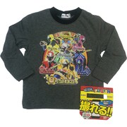 2306743 [手裏剣戦隊ニンニンジャー AR 長袖Ｔシャツ 杢チャコール 120cm]
