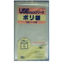 透明ごみ袋 90L 10P USE13B