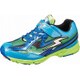 SS J643 [ランニングシューズ イナズマスプリンター パワーバネ搭載 キッズ 23.5cm ブルー/グリーン]