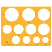 テンプレート 円定規 106 オレンジ 1-843-0106