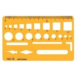 ヨドバシ.com - ウチダ製図器 UCHIDA 1-843-0078 [テンプレート カード 