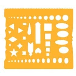 テンプレート カット定規 72 オレンジ 1-843-0072