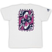 半袖Tシャツ 姫 トランプ柄つむぎ天竺 男女兼用 Lサイズ 美白(美白)/オフホワイト BU1152139
