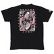 半袖Tシャツ 姫 トランプ柄つむぎ天竺 男女兼用 Mサイズ 漆黒(しっこく)/ブラック BU1152139