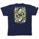 半袖Tシャツ 姫 トランプ柄つむぎ天竺 男女兼用 Lサイズ 藍(あい)/インディゴ BU1152139
