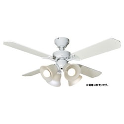 シーリングファン 電球別売 ホワイト TDC42001WHRCND