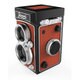 5028 [TLR CAMERA BLUETOOTH SHUTTER 二眼レフカメラ Bluetoothリモートシャッター ブラウン]