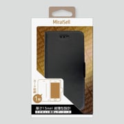 MS2-P15LC1RBK [iPhone 6/6s 手帳型スリムレザーケース スタンド機能付 ラバーブラック]