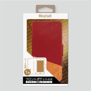 MS2-P15LC5RD [iPhone 6/6s 手帳型スリムレザーケース フロントポケット付 レッド]