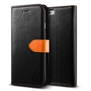 iPhone 6 Plus 5.5インチ用Vivid Diary 手帳型 PUレザーケース スタンド機能付 ブラック