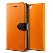 iPhone 6 Plus 5.5インチ用Vivid Diary 手帳型 PUレザーケース スタンド機能付 オレンジ