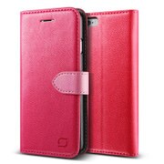 iPhone 6 4.7インチ用Vivid Diary 手帳型 PUレザーケース スタンド機能付 ホットピンク