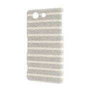 Xperia A4 SO-04G用ファブリックボーダーケース グレー