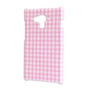 AQUOS EVER SH-04G用ファブリックチェックケース ピンク