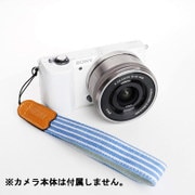 MH003SS [カメラ用 リストストラップ ネイビーブルーストライプ]