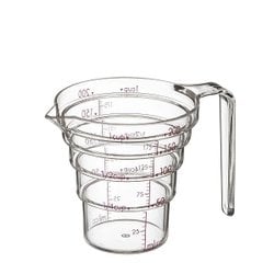 電子レンジ対応 段々計量カップ 200ml クリア 2699
