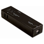 USB給電 モバイルバッテリー機能付き電源タップ「世界巡業」 ブラック JF-PEACE4K