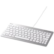 USB接続 有線コンパクトキーボード ホワイト BSKBU13WH
