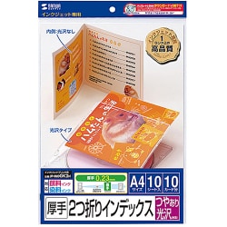 フォト光沢CD・DVDケースカード 見開き JP-INDGK2N