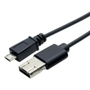 パワーシェアリング機能付きmicroUSBケーブル 電力おすそわケーブル 黒 1m USB-MS201/BK