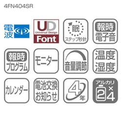 ヨドバシ.com - リズム時計 4FN404SR19 [プログラムカレンダー 404SR] 通販【全品無料配達】