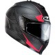 フルフェイスヘルメット IS-17 ミッション L レッド HJH081