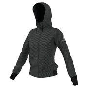 AAN41 AA1781 [Seasonal Training デイブレーカーフードジャケット レディース Mサイズ ブラックメレンゲ/ダークレッド]