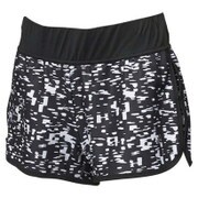 ABC89 AB0117 [FITNESS ジム総柄ショーツ レディース Lサイズ ブラック]