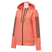 ABC72 AB5561 [FITNESS ジムパーカージャケット レディース Lサイズ フラッシュレッド S15]