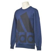 AAZ99 AB6524 [ESS BIG LOGO スウェットクルーネック メンズ Mサイズ カレッジネイビー/ブラック]