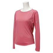 ITQ14 AC2338 [SQ ランニング 長袖Tシャツ レディース Lサイズ スーパーピンク F15]