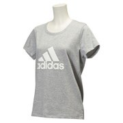 BBS99 AH3337 [TEAMビッグ ロゴ 半袖Tシャツ レディース Mサイズ ミディアムグレイヘザー]